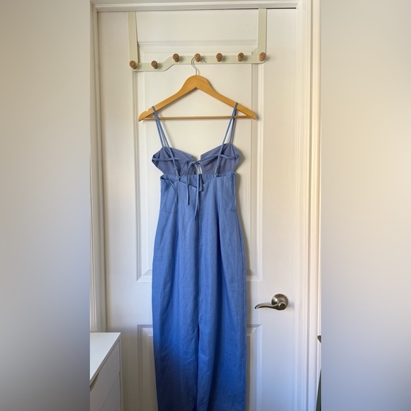 Reformation Malibu Linen Dress In Stellar, brand new, never worn, no flaws. - Picture 8 of 16